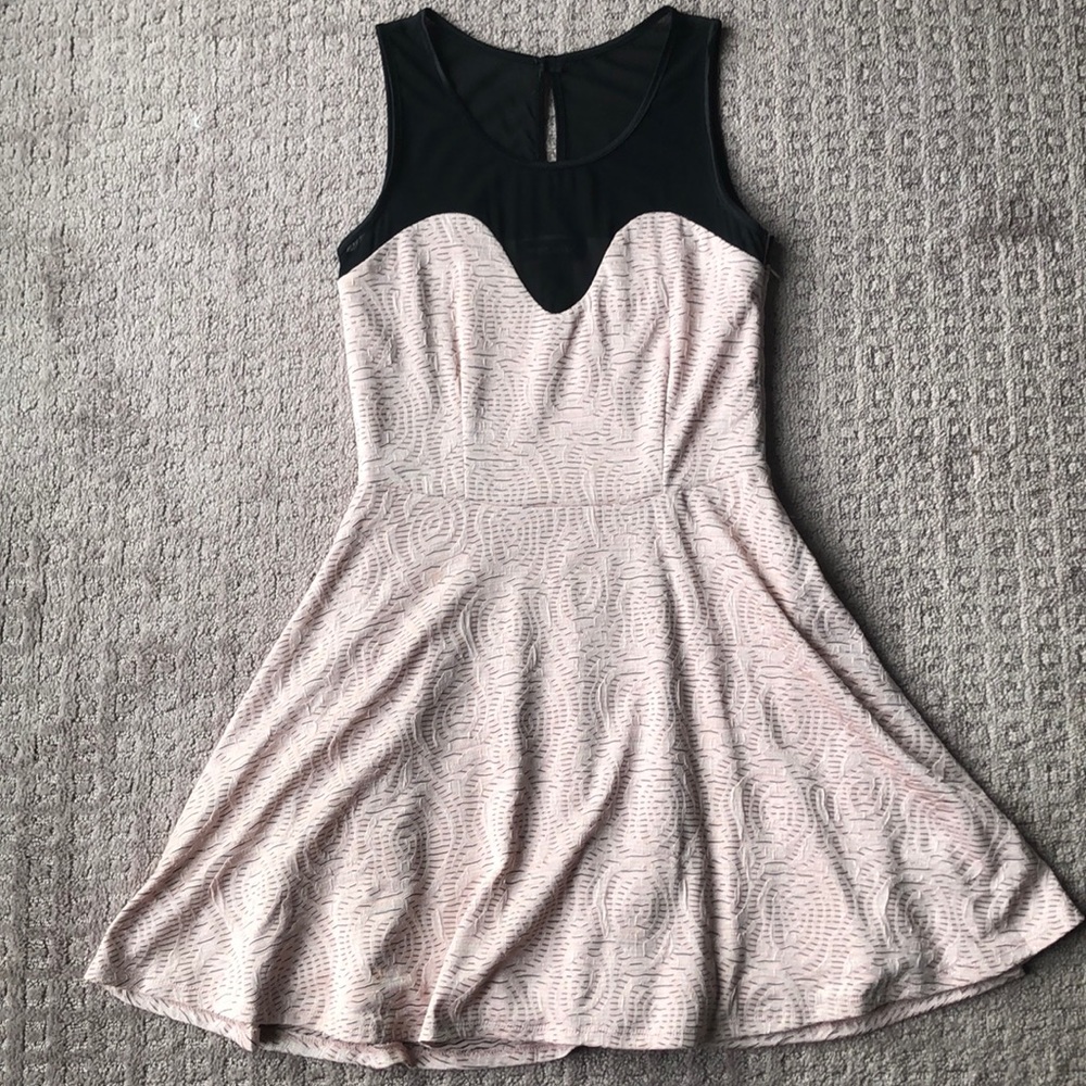 Light Pink and Black Dress